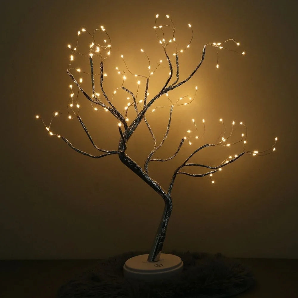 Copper Wire LED Fairy Tree Lamp - view 9