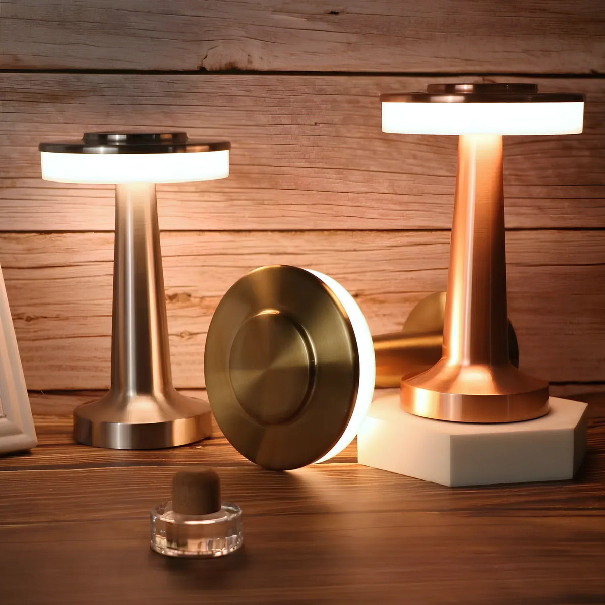Cordless dimmable retro table lamp - view 14