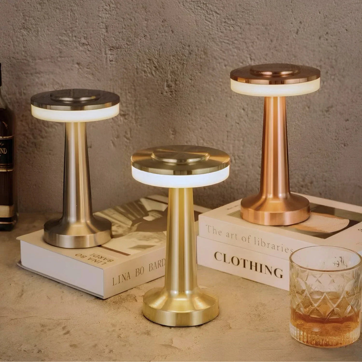 Cordless dimmable retro table lamp - view 16
