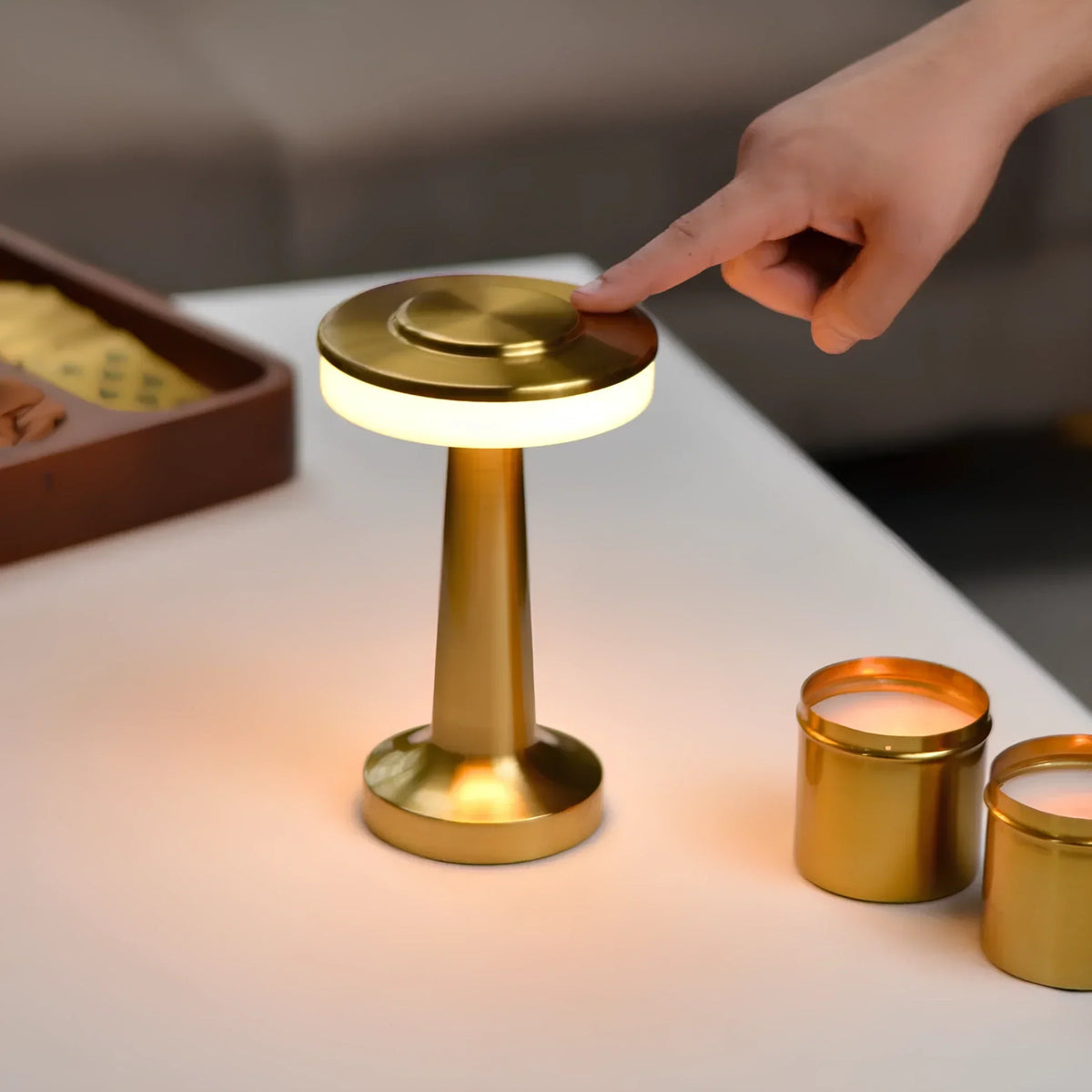 Cordless dimmable retro table lamp - view 8