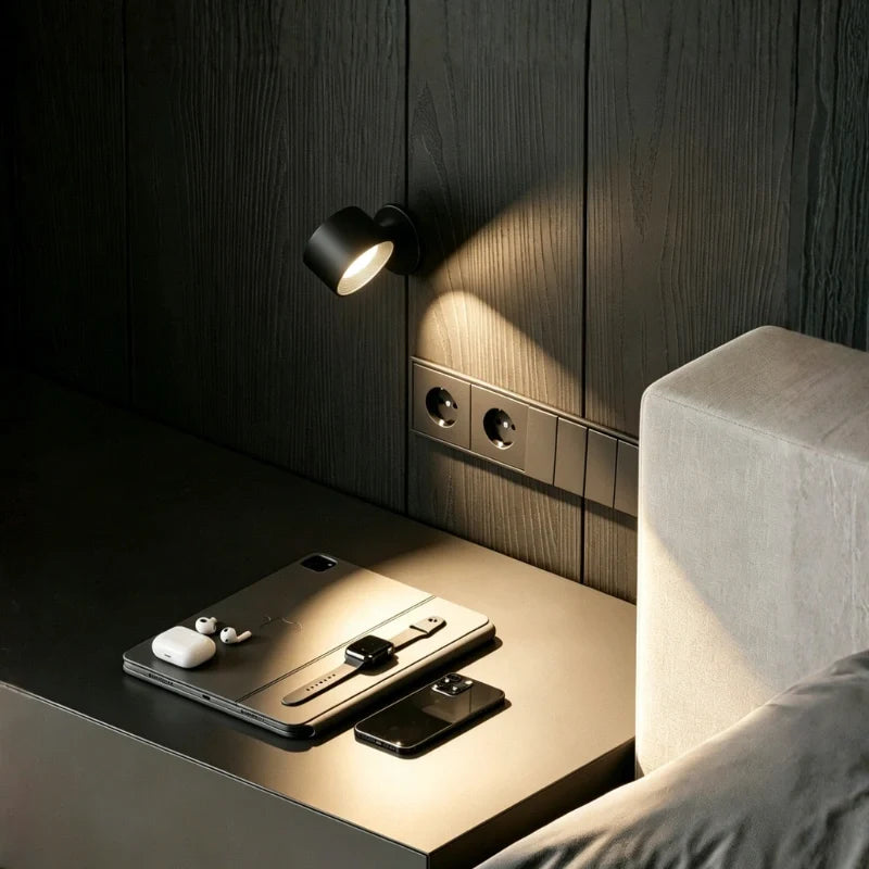 Cordless rotating LED wall lamp - view 3