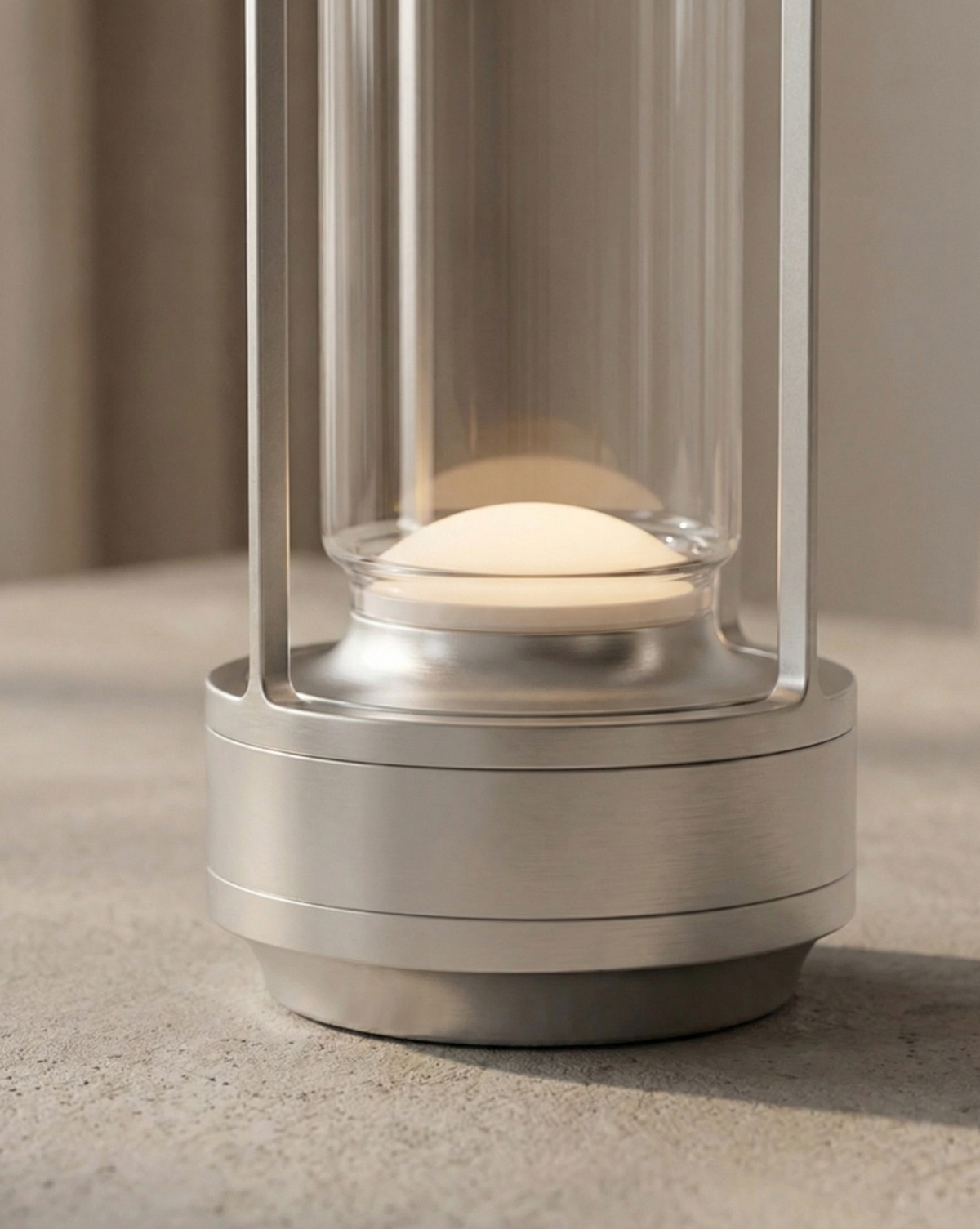 Crystal LED table lamp with aluminum base - view 11