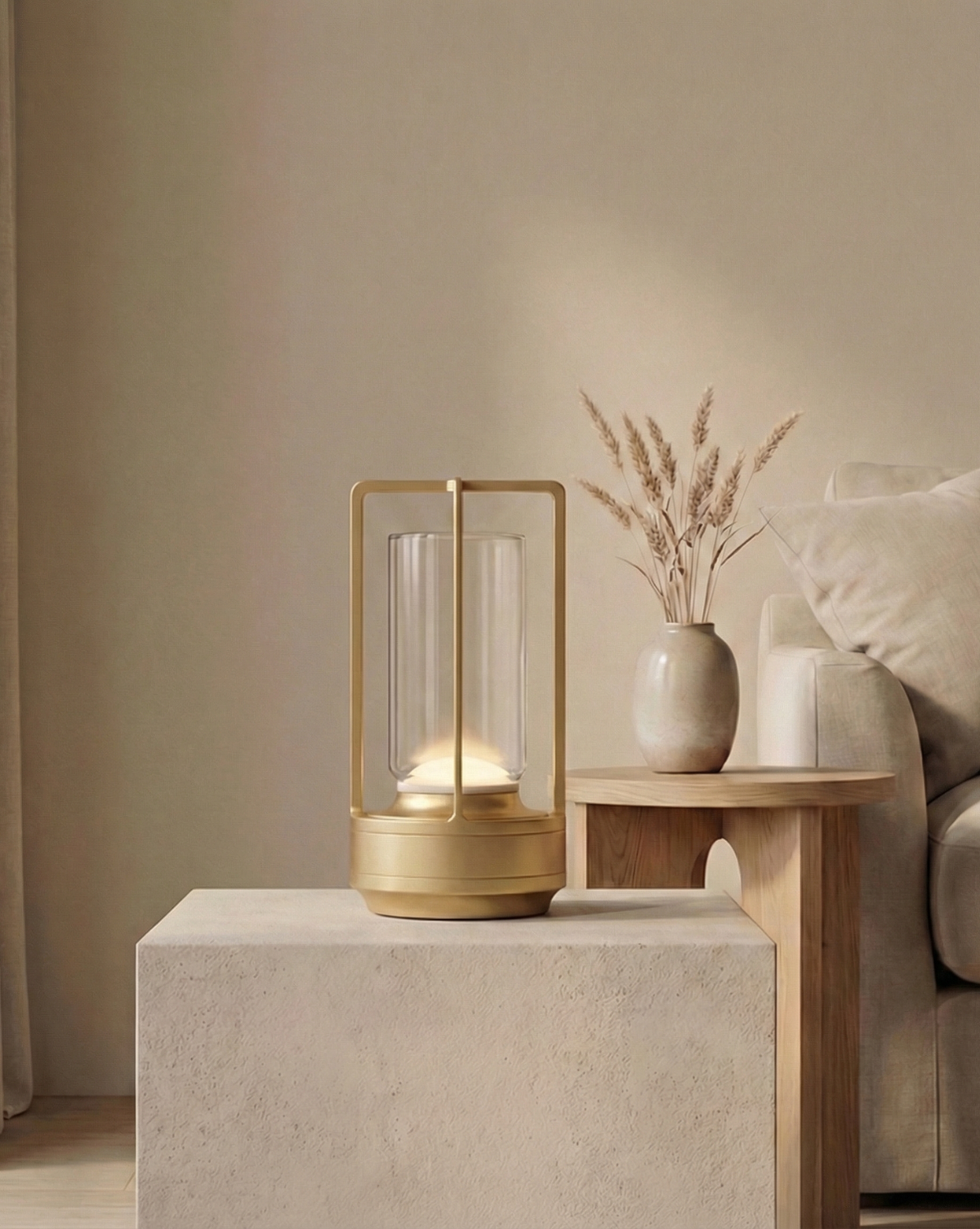 Crystal LED table lamp with aluminum base - view 5