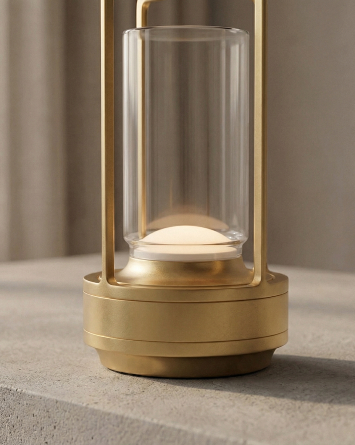 Crystal LED table lamp with aluminum base - view 7