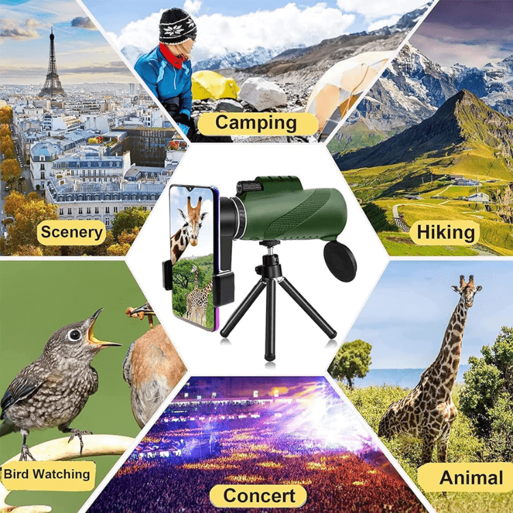 Compact 600x Zoom Monocular with Phone Adapter - view 14