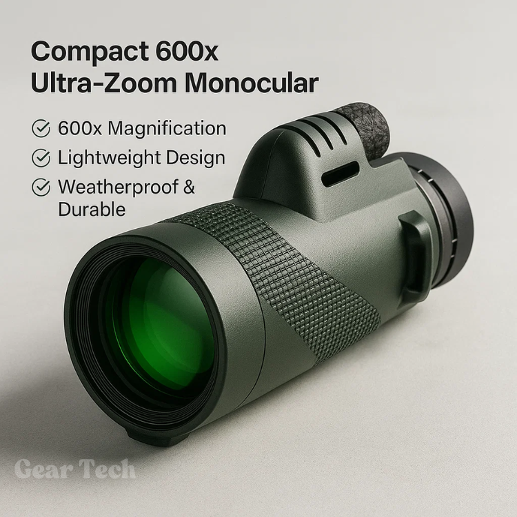 Compact 600x Zoom Monocular with Phone Adapter - view 12