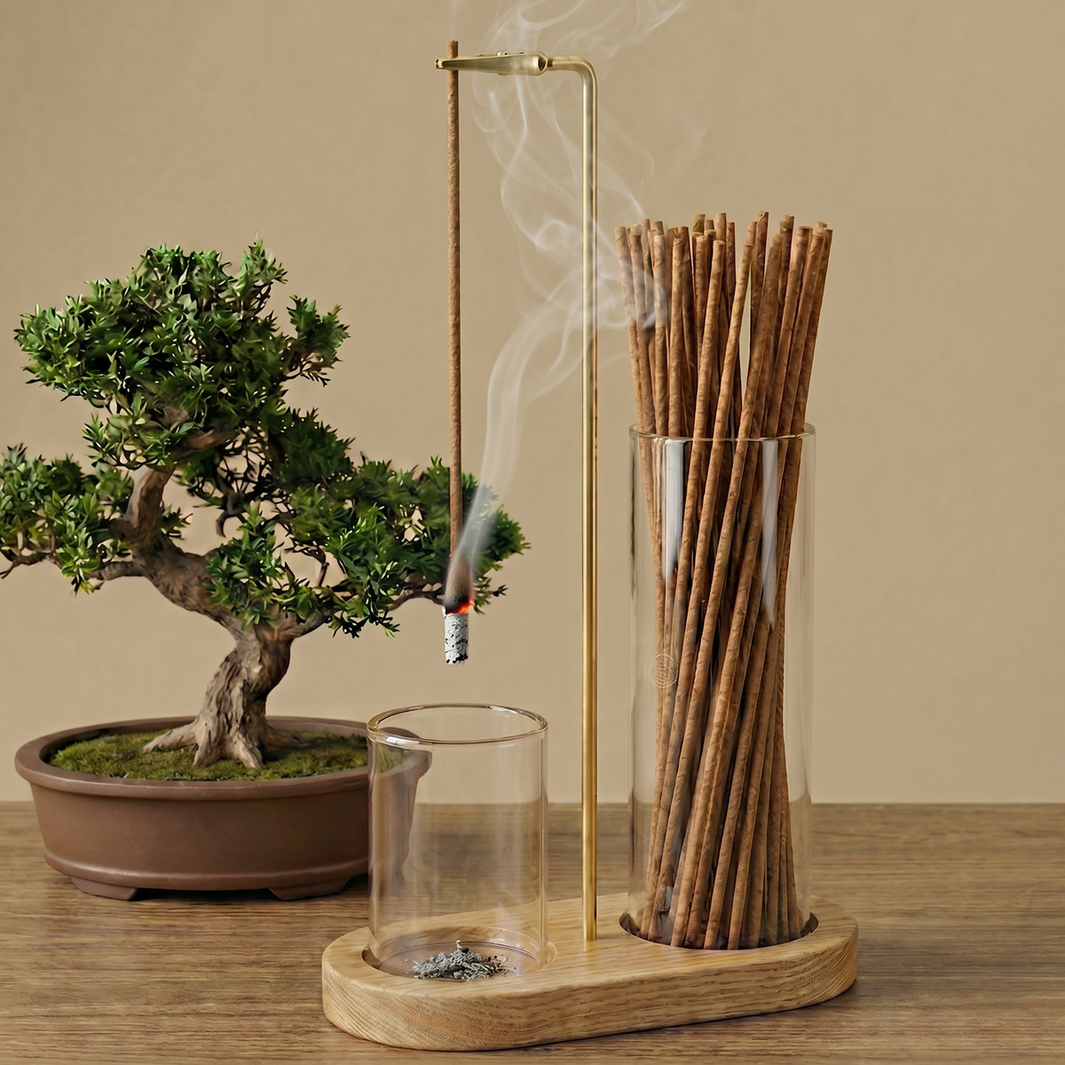 Hanging Incense Holder with Glass Ash Catcher - view 5