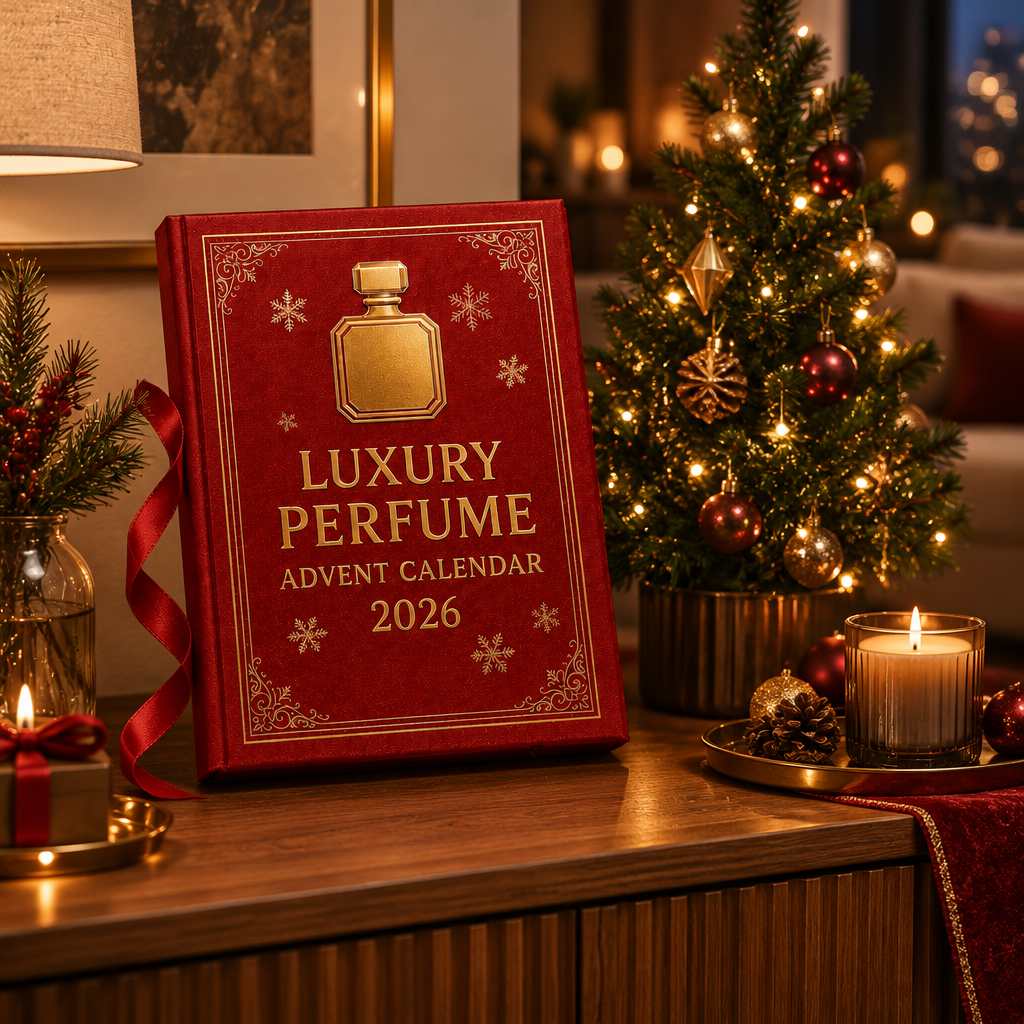 Perfume Bottle Advent Calendar, 24 Days - styled