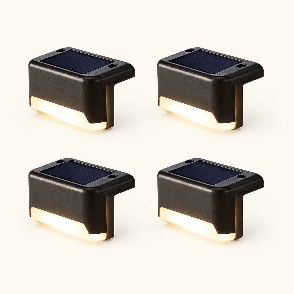 Solar Motion Sensor Outdoor Lights, Set of 4