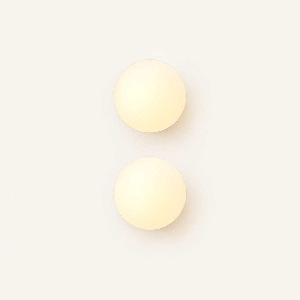 Frosted Glass Globe Wall Light