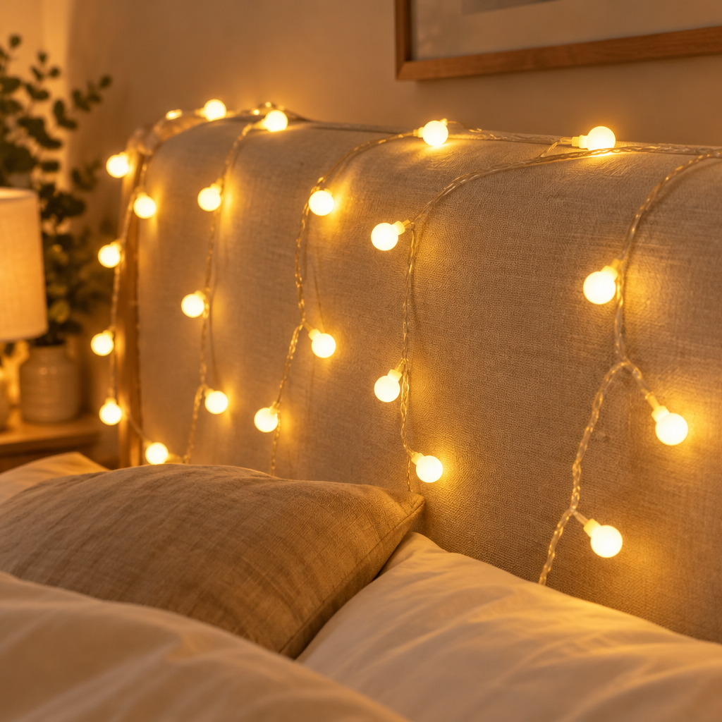 Battery LED Ball Fairy Lights, 5 m - styled