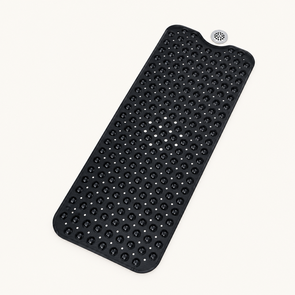 Extra-Long Non-Slip Bath Mat with Suction Cups