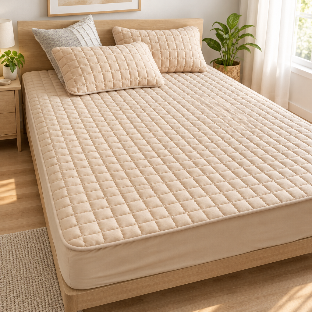 Waterproof Stretch Mattress Protector - styled
