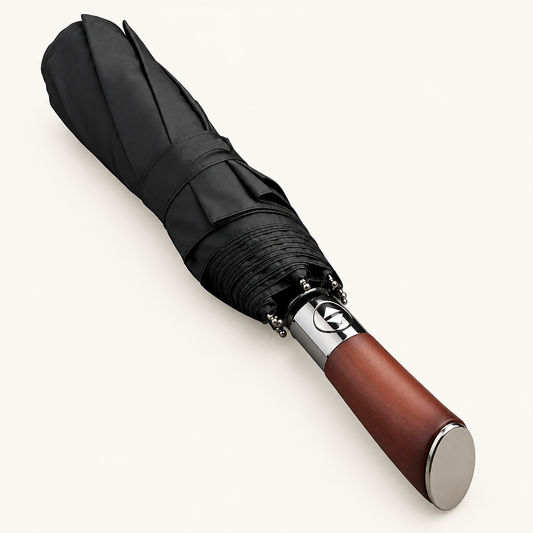 Automatic Umbrella with Wooden Handle