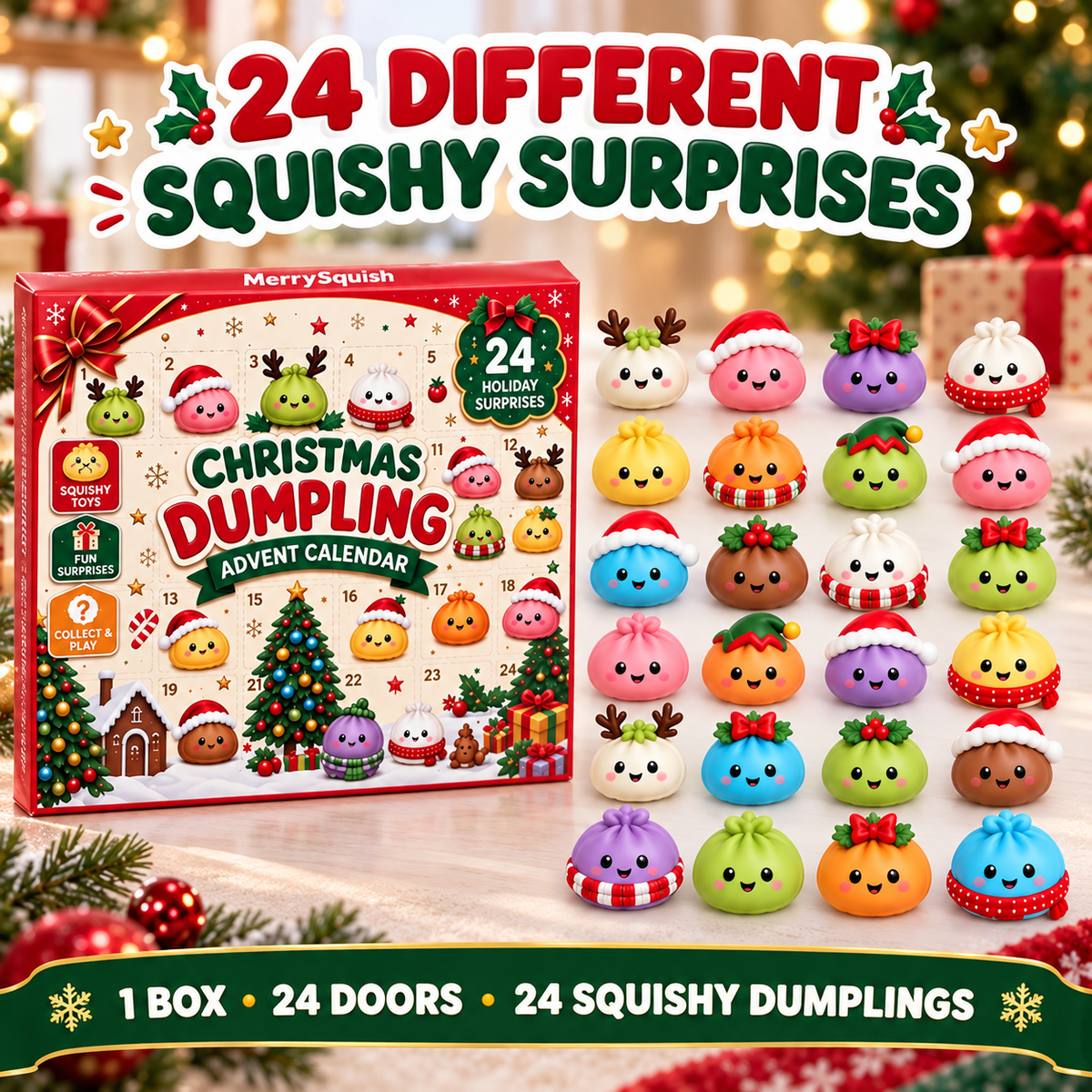 Squishy Dumpling Advent Calendar, 24 Surprises - view 3