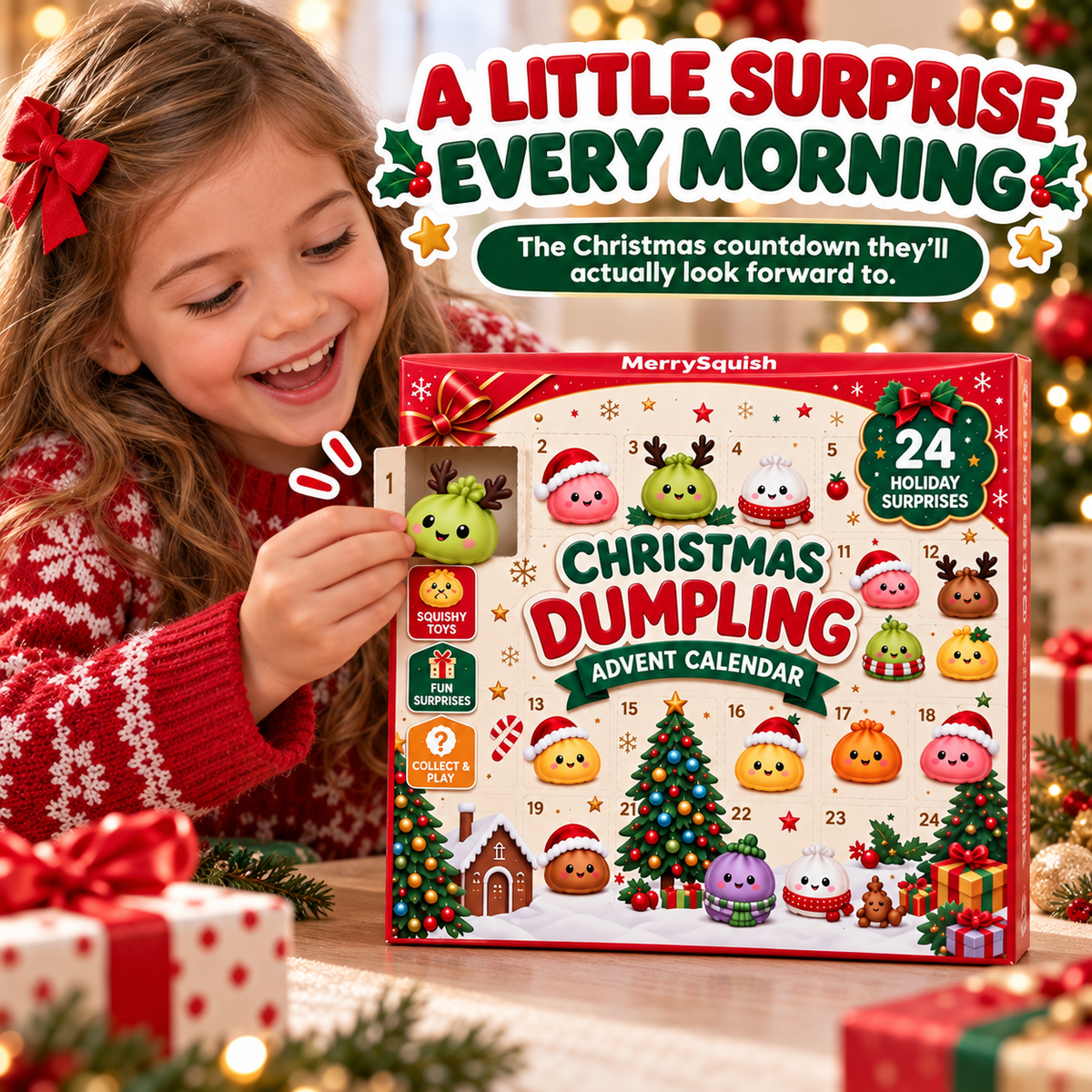 Squishy Dumpling Advent Calendar, 24 Surprises - view 4