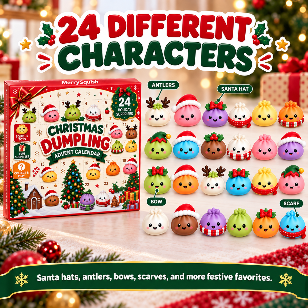 Squishy Dumpling Advent Calendar, 24 Surprises - view 5