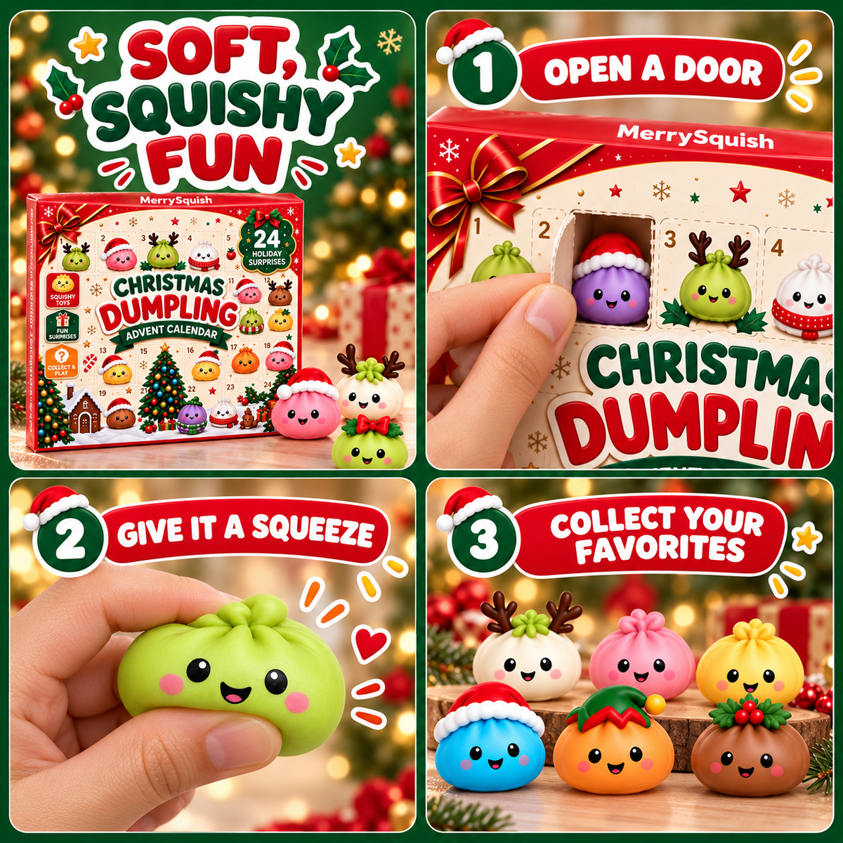 Squishy Dumpling Advent Calendar, 24 Surprises - view 6