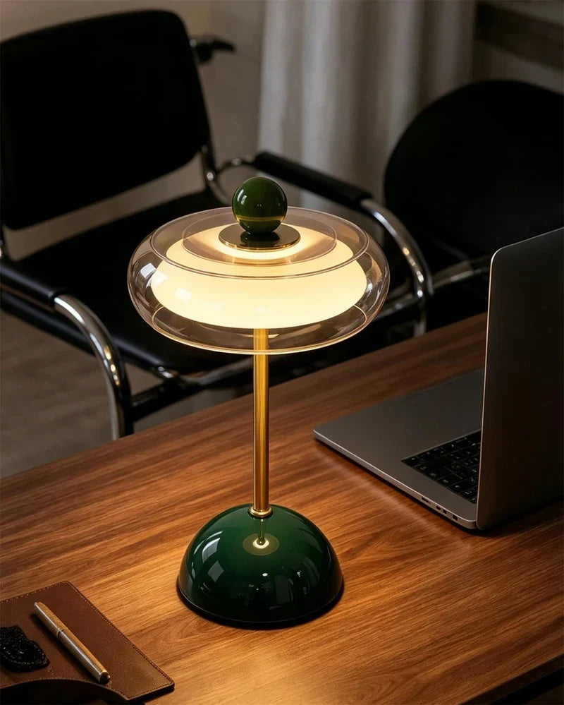 Rechargeable Glass Retro Table Lamp - view 3
