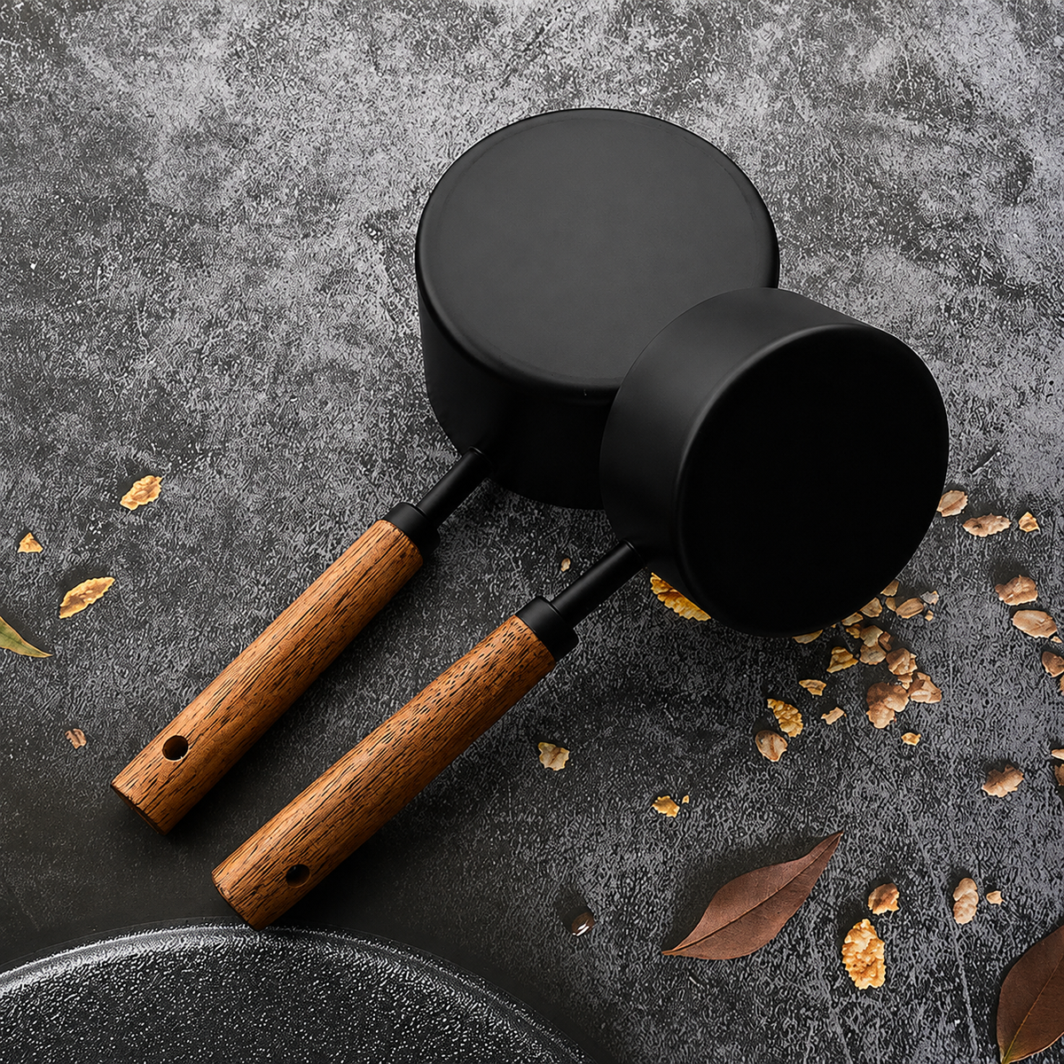 Measuring Cups and Spoons Set with Wooden Handles, 8 Pieces - view 8