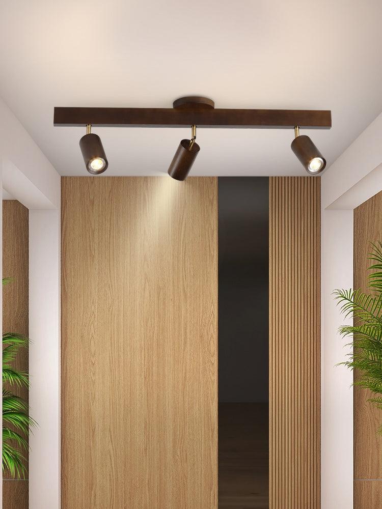 Solid Wood Adjustable Ceiling Spotlights
