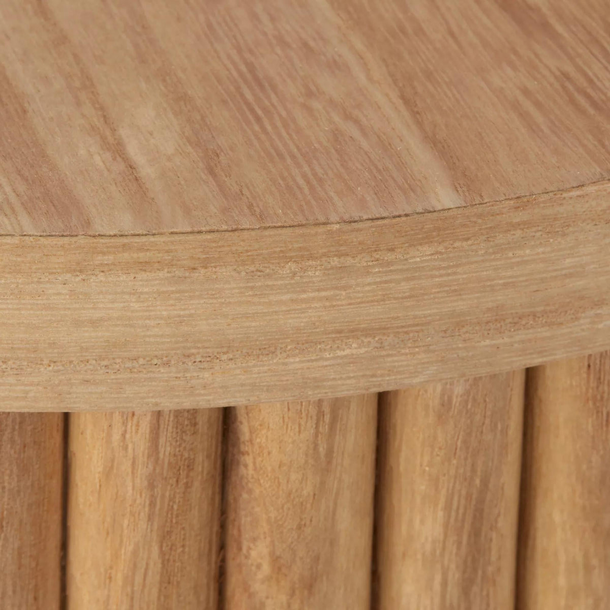 Natural Solid Wood Side Table - view 6