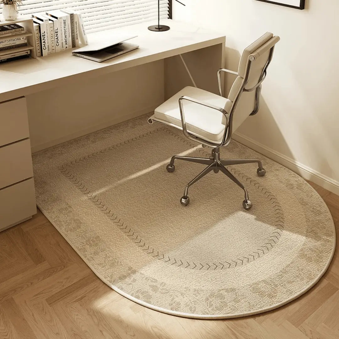 Geometric Border Office Chair Mat, Non-Slip - view 5