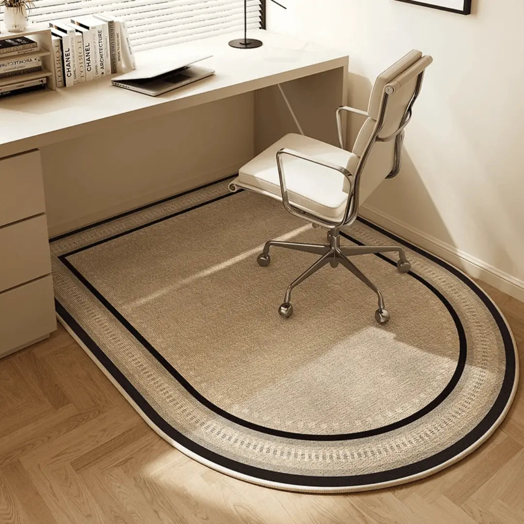 Geometric Border Office Chair Mat, Non-Slip - view 6