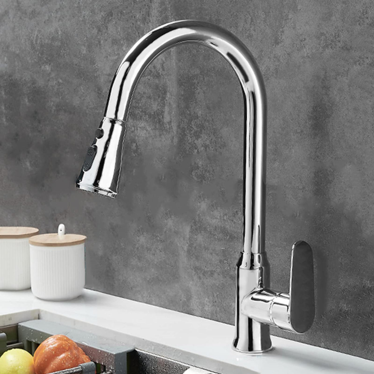 Pull-Out Kitchen Faucet with 360° Swivel Spout - view 12