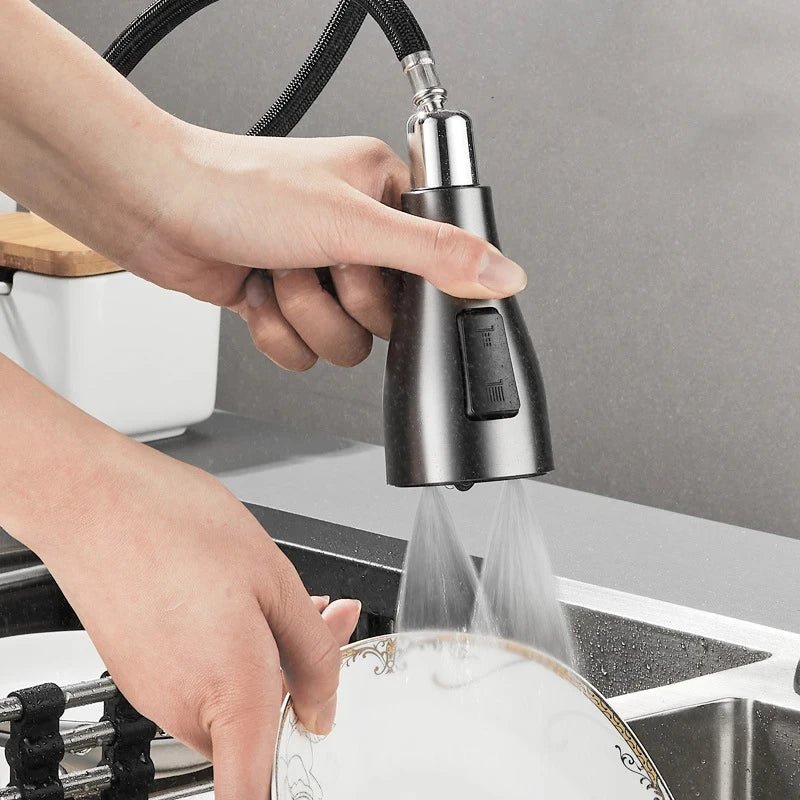 Pull-Out Kitchen Faucet with 360° Swivel Spout - view 6