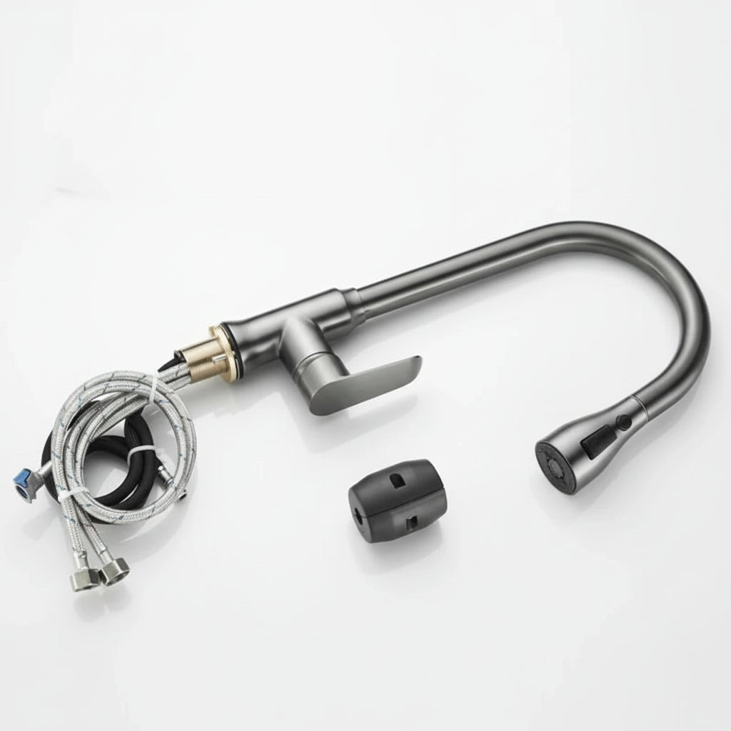 Pull-Out Kitchen Faucet with 360° Swivel Spout - view 7
