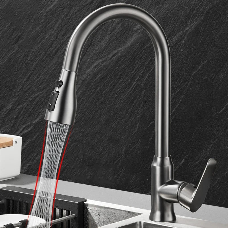 Pull-Out Kitchen Faucet with 360° Swivel Spout - view 9