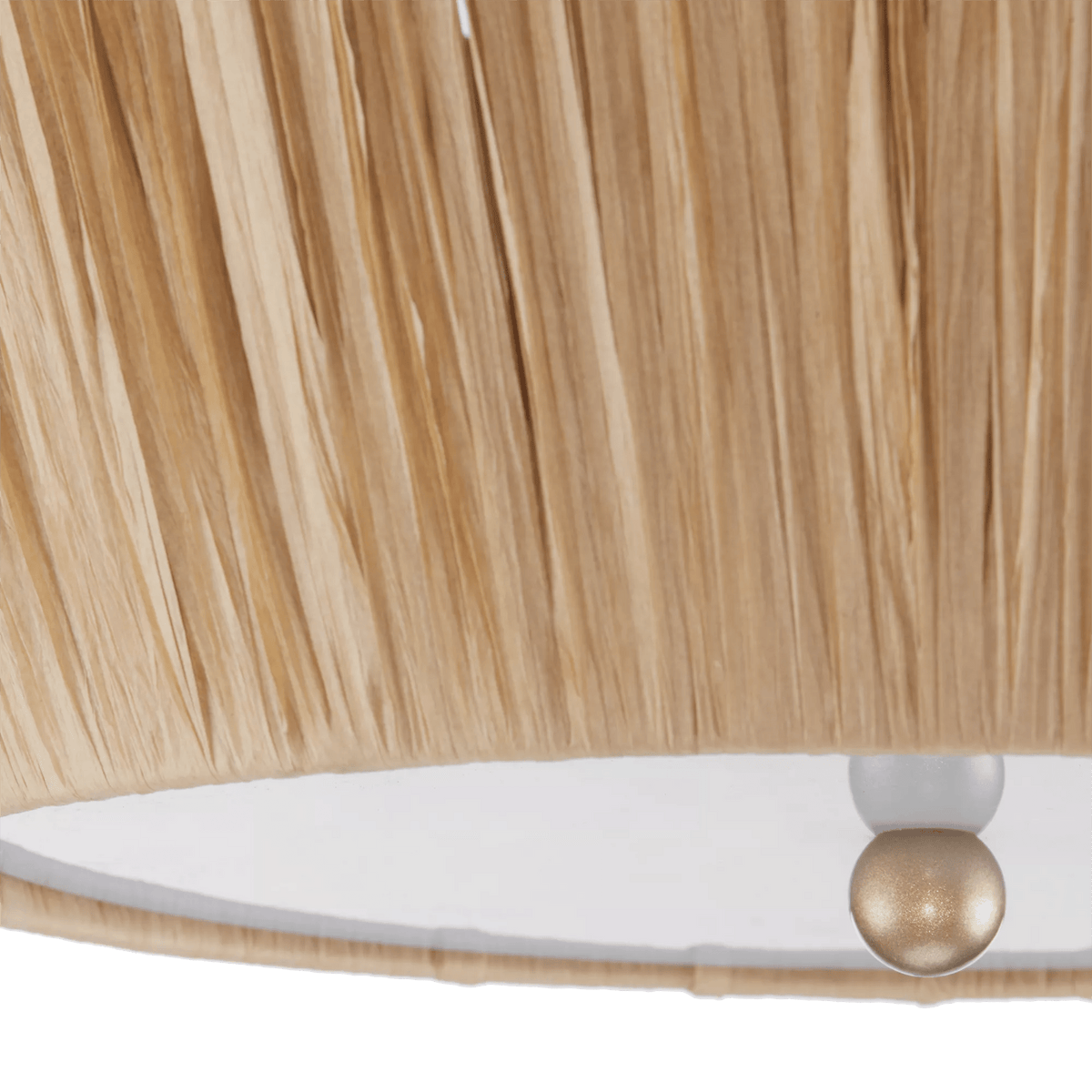 Raffia Scalloped Ceiling Lamp - view 5