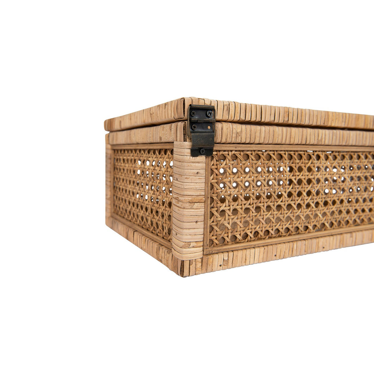 Rattan Display Box with Glass Lid - view 6