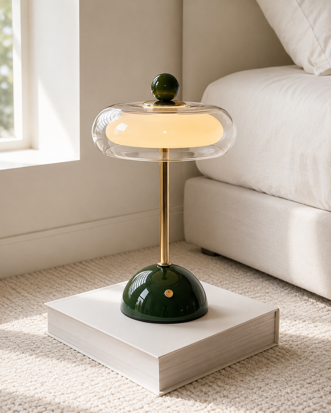 Rechargeable Glass Retro Table Lamp - view 11