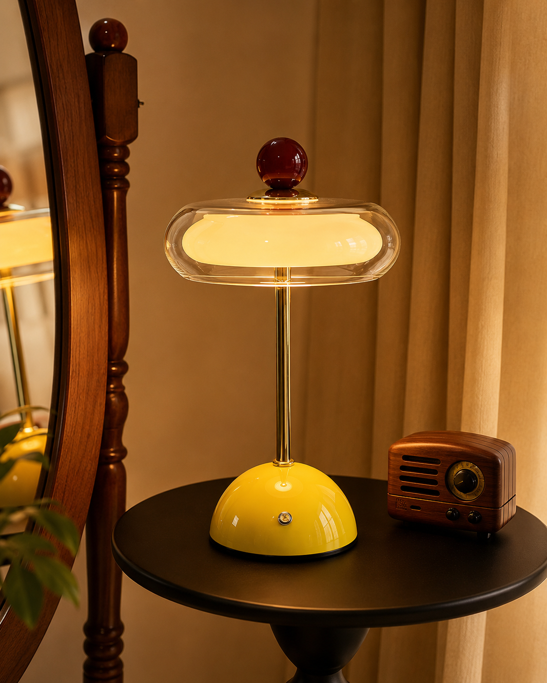 Rechargeable Glass Retro Table Lamp - view 16