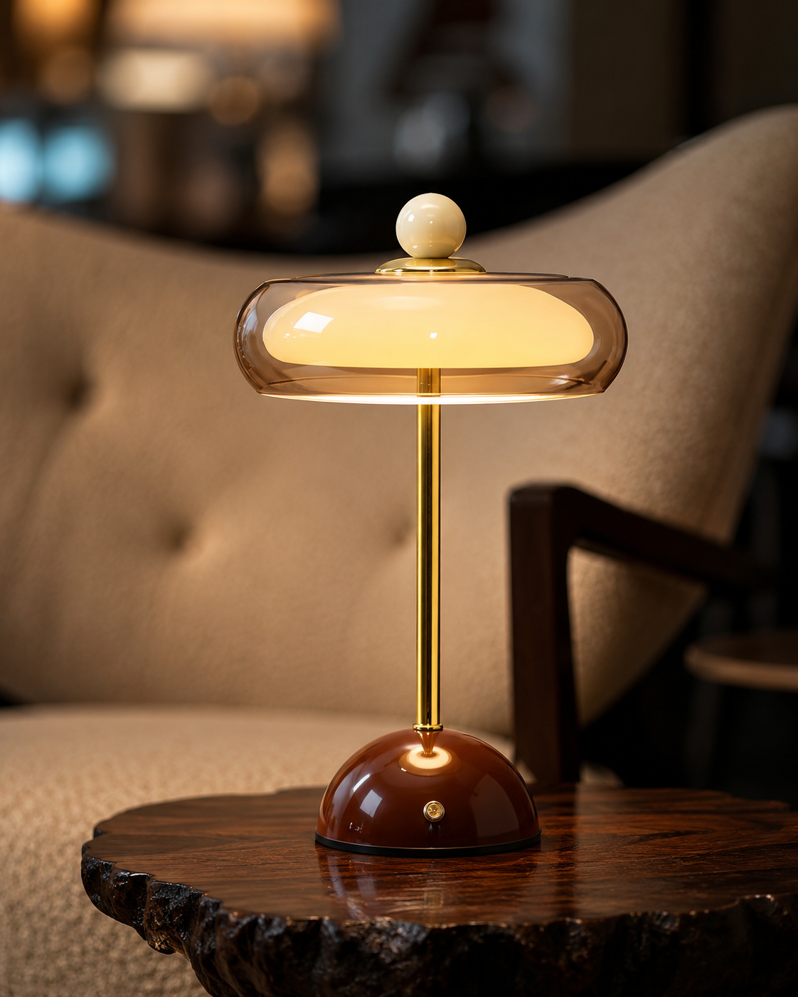 Rechargeable Glass Retro Table Lamp - view 14