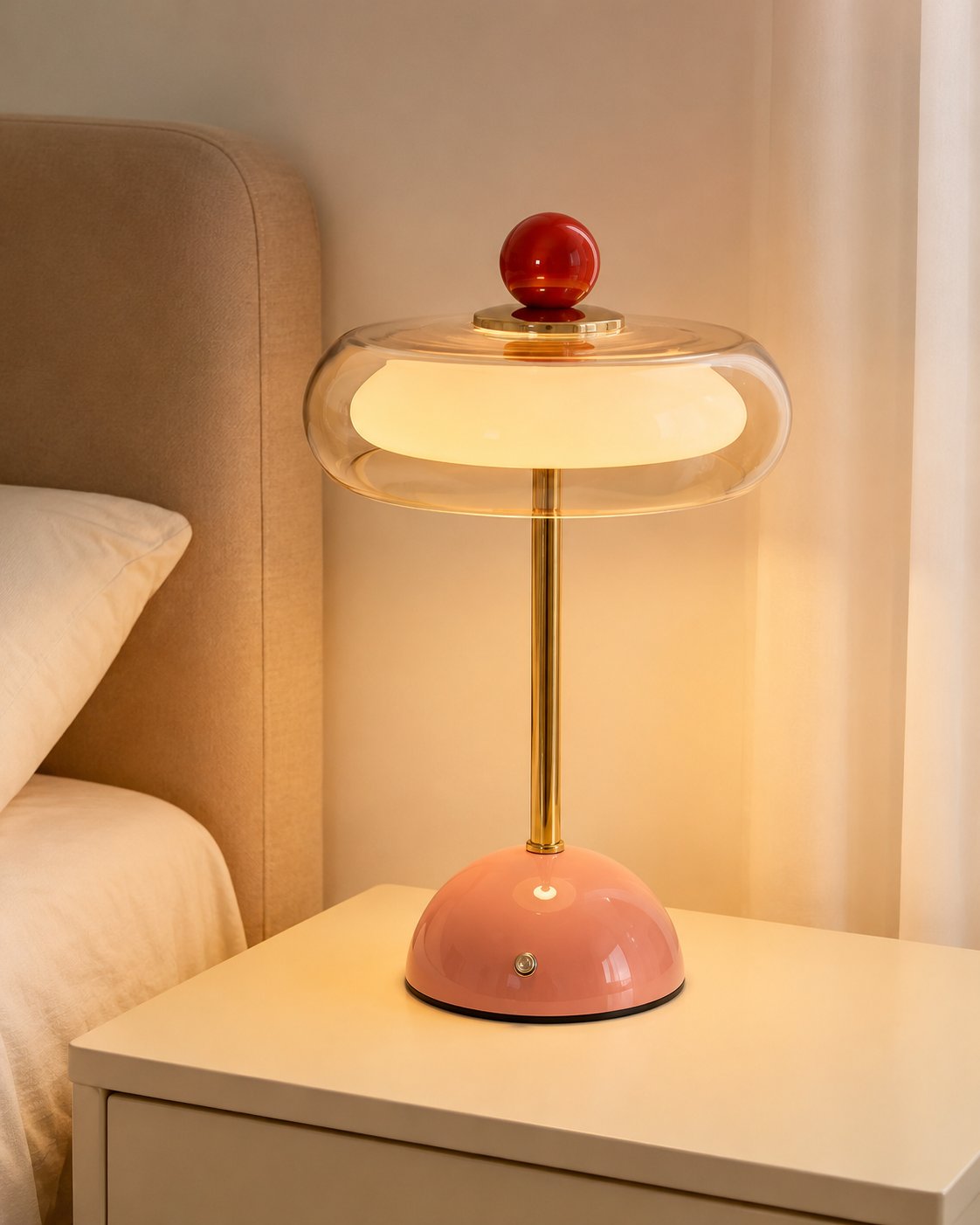 Rechargeable Glass Retro Table Lamp - view 12