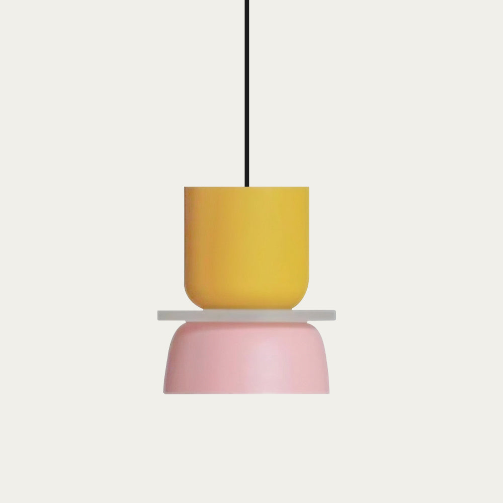 Nordic Colour-Block Pendant Light