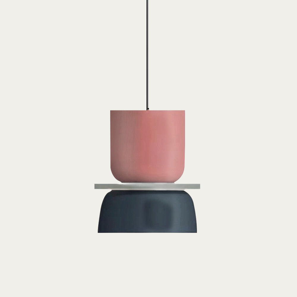 Nordic Colour-Block Pendant Light