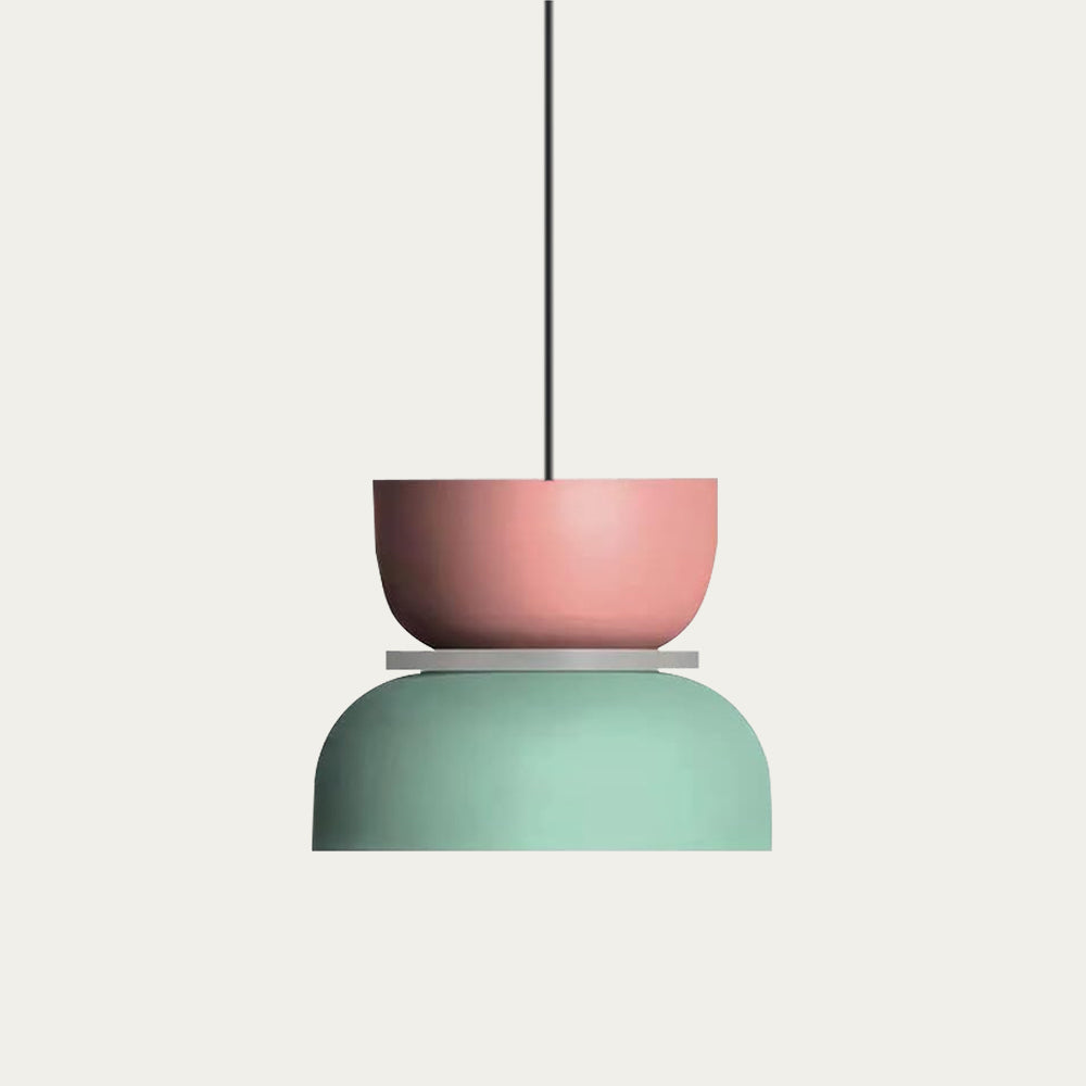 Nordic Colour-Block Pendant Light