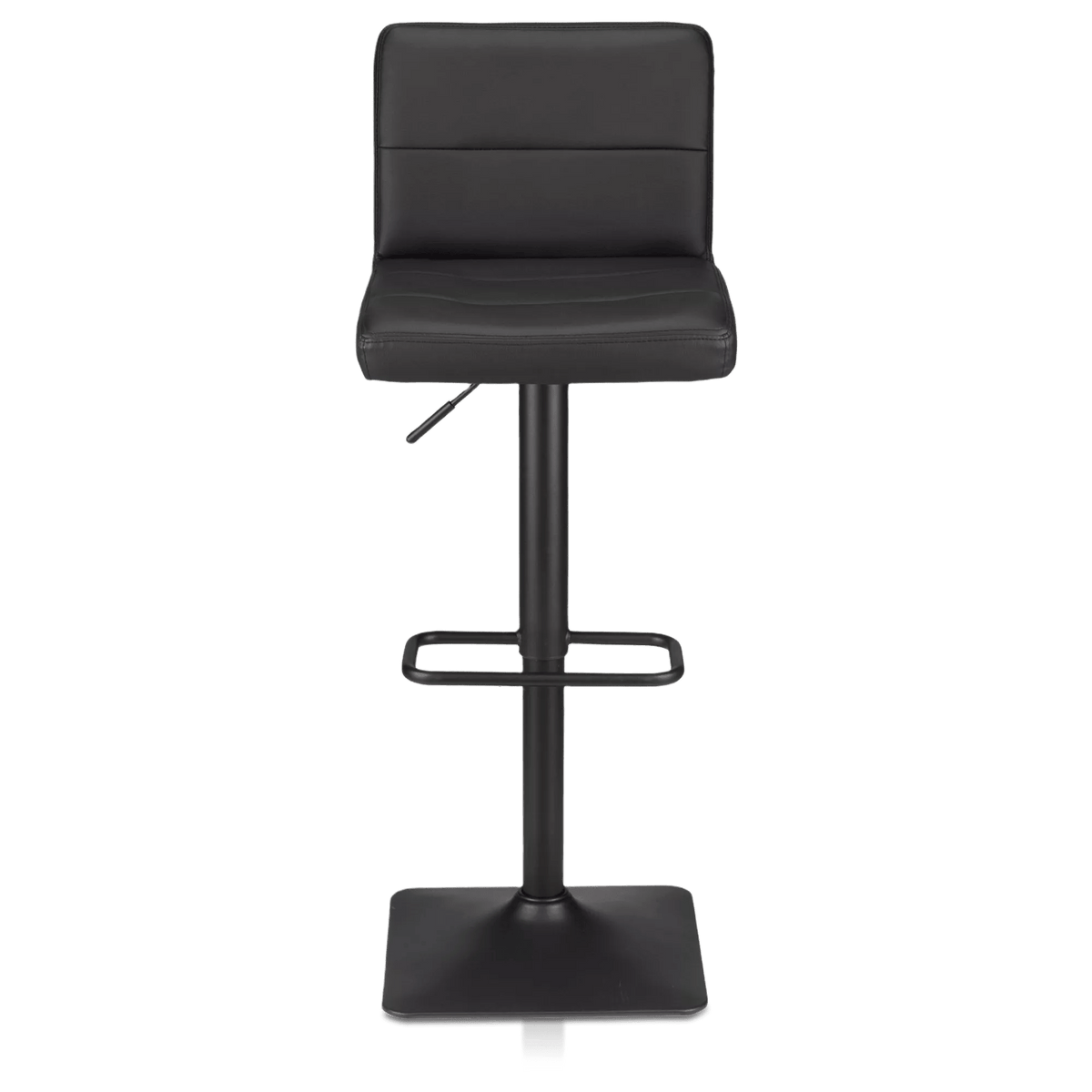 Swivel Faux Leather Bar Stool with Adjustable Metal Base - view 8