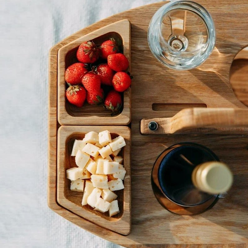 Wooden Picnic Wine Table - view 10