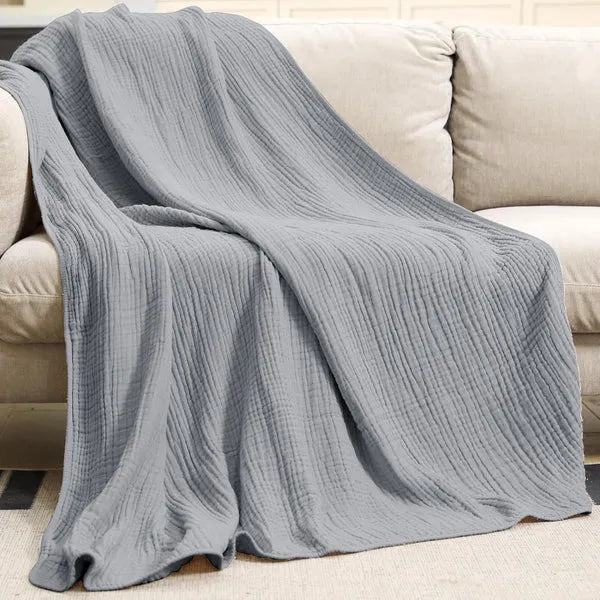Soft Muslin Cotton Throw Blanket - view 12