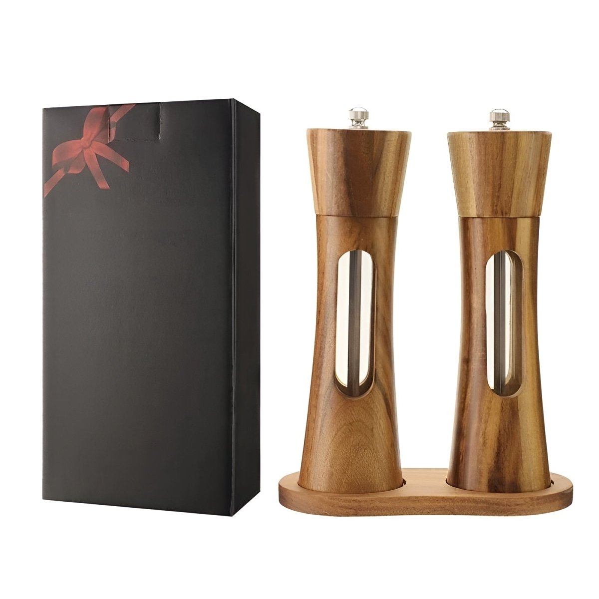 Wooden Salt and Pepper Mills with Adjustable Grinder - view 7